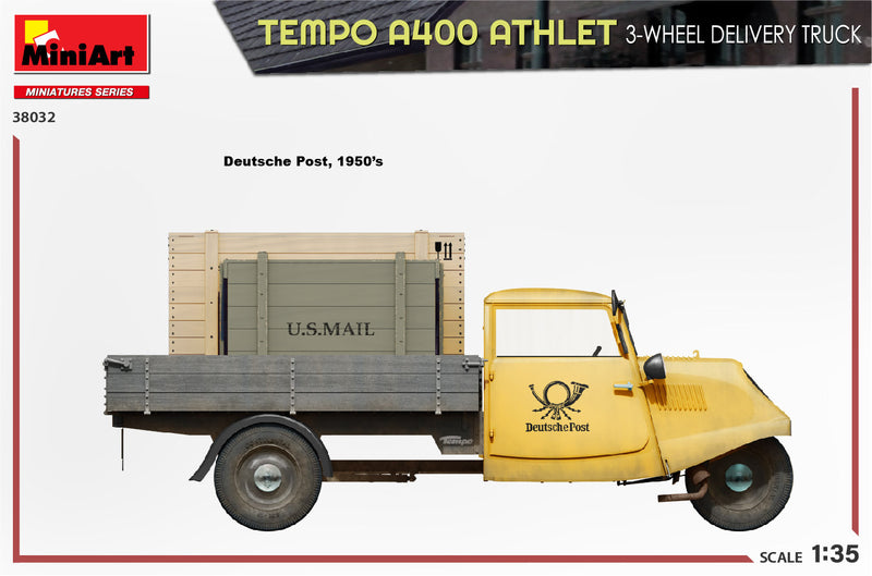 MiniArt 1/35 Tempo A400 Athlet 3-Wheel Delivery Truck