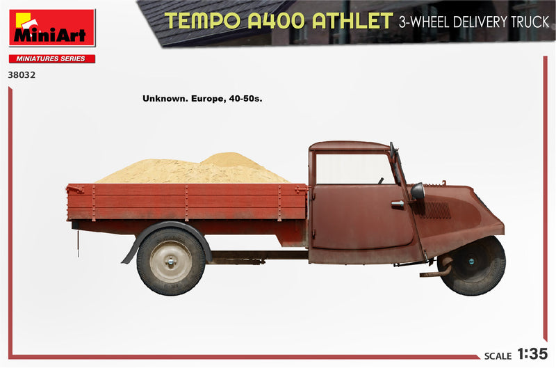 MiniArt 1/35 Tempo A400 Athlet 3-Wheel Delivery Truck