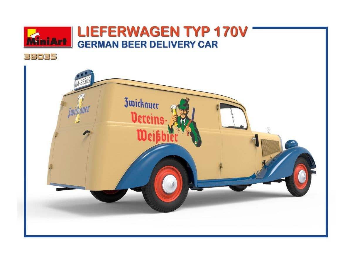 MiniArt 1/35 Lieferwagen Typ 170V German Beer Delivery Car | 4820183312563