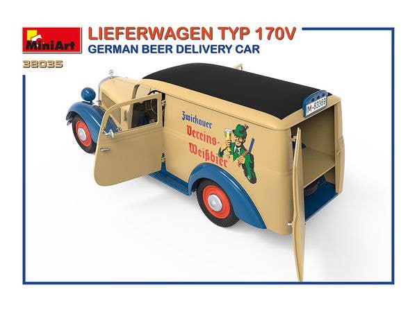 MiniArt 1/35 Lieferwagen Typ 170V German Beer Delivery Car | 4820183312563