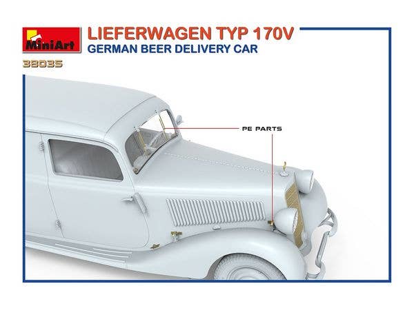 MiniArt 1/35 Lieferwagen Typ 170V German Beer Delivery Car | 4820183312563