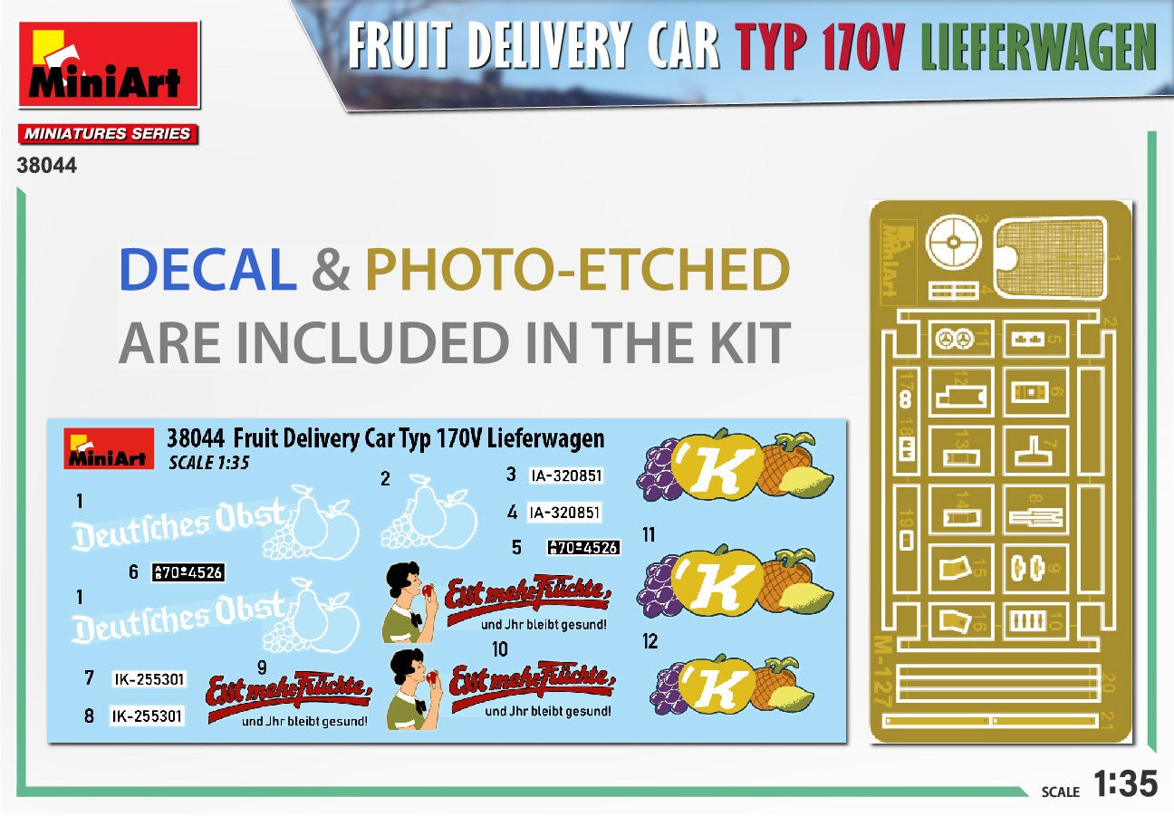 Miniart 1/35 Fruit Delivery Van TYP 170V Lieferwagen | 4820183314499