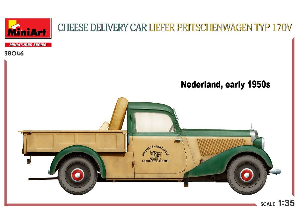 MiniArt 1/35 Cheese Delivery Car Liefer Pritschenwagen Typ 170V | 5905090346340