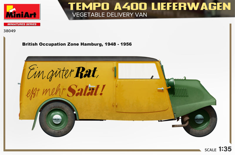 MiniArt 1/35 Tempo A400 Lieferwagen. Vegetable  Delivery Van