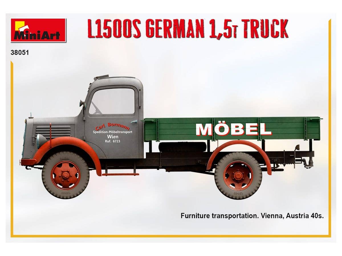 MiniArt 1/35 L1500S German 1.5t Truck | 4820183313393