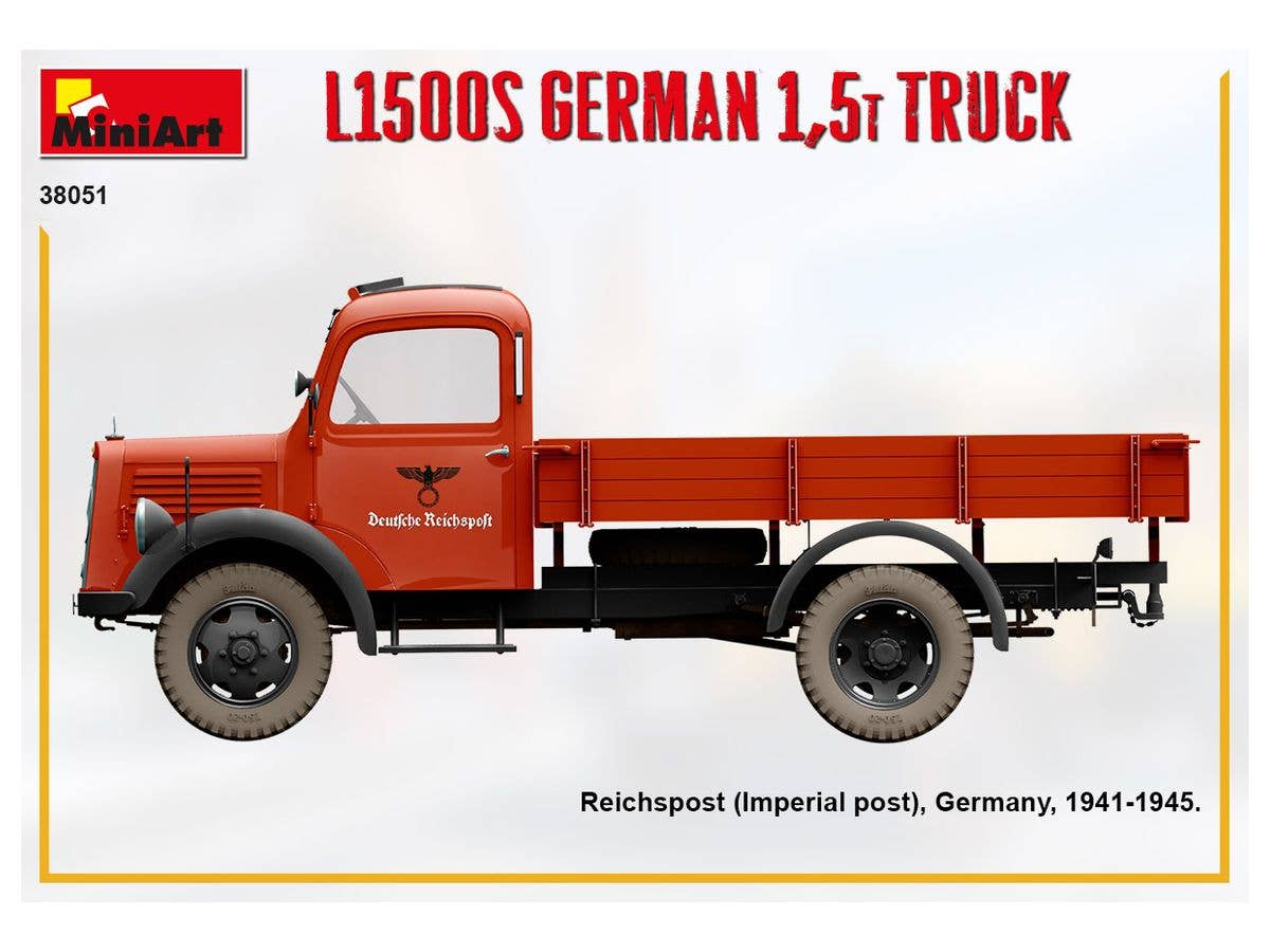 MiniArt 1/35 L1500S German 1.5t Truck | 4820183313393