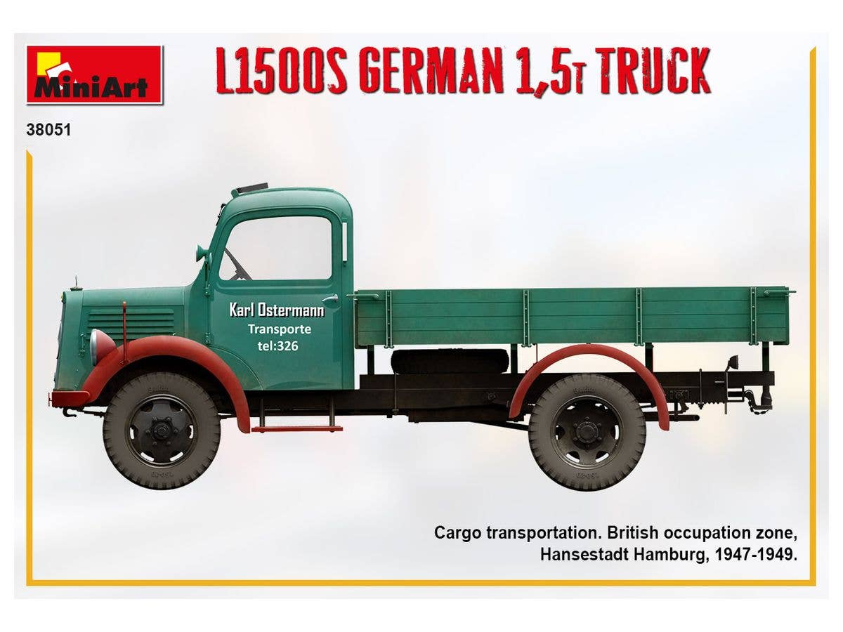 MiniArt 1/35 L1500S German 1.5t Truck | 4820183313393