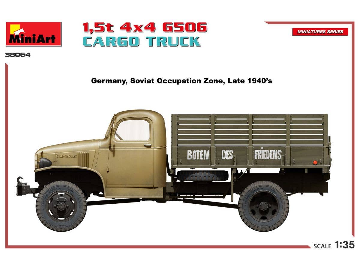 MiniArt 1/35 1.5t 4x4 G506 Cargo Truck | 5905090346425