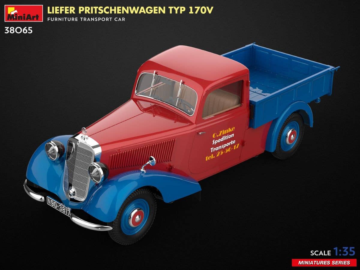 MiniArt 1/35 Liefer Pritschenwagen Typ 170V Furniture Transport Car | 5905090346654