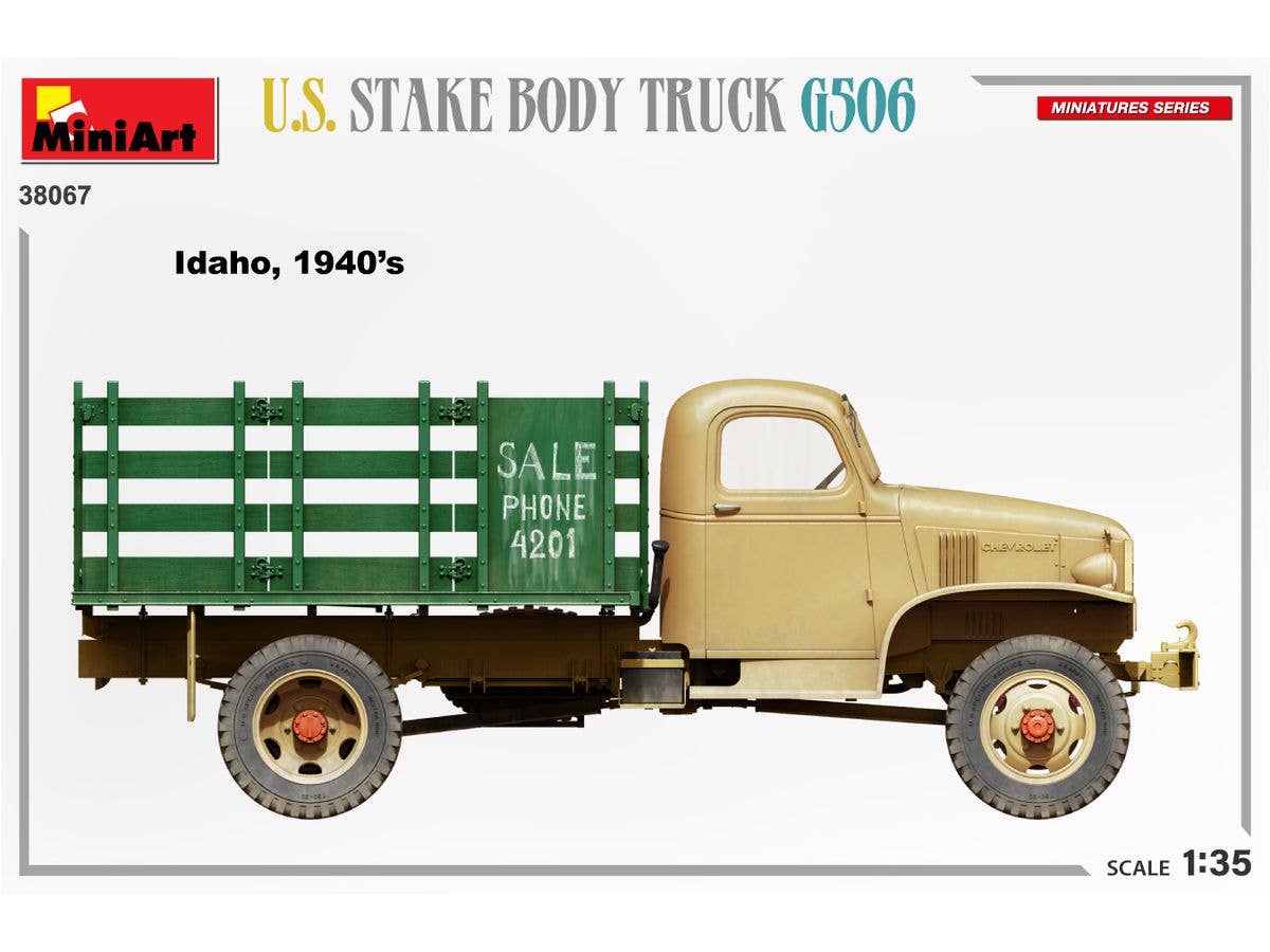 MiniArt 1/35 U.S. Stake Body Truck G506 | 5905090346609