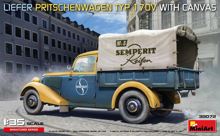 MiniArt 1/35 Liefer Pritschenwagen Typ 170V with Canvas | 5905090346791