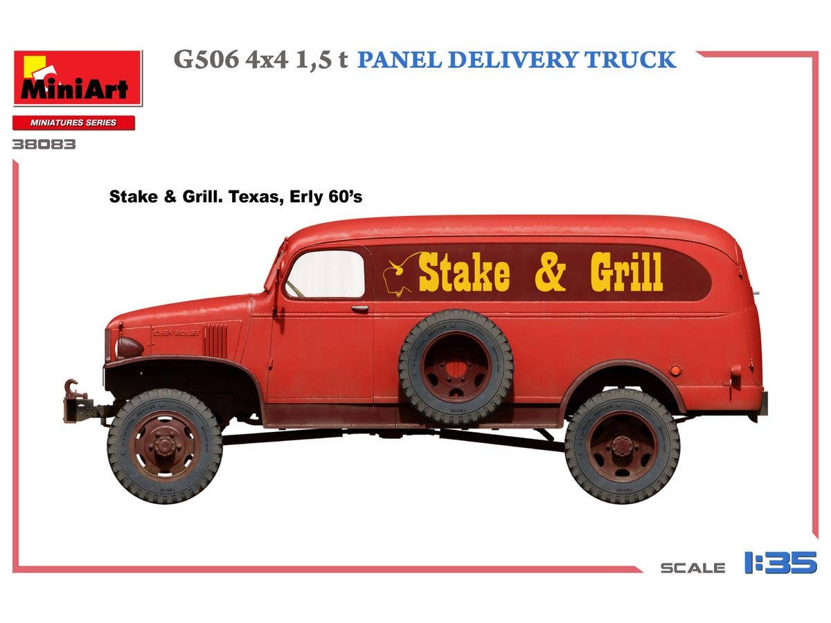 MiniArt 1/35 G506 4х4 1,5 t Panel Delivery Truck | 5905937497464
