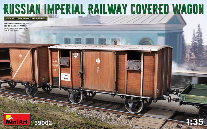 MiniArt Russian Imperial Railway Covered Wagon | 4820183313126