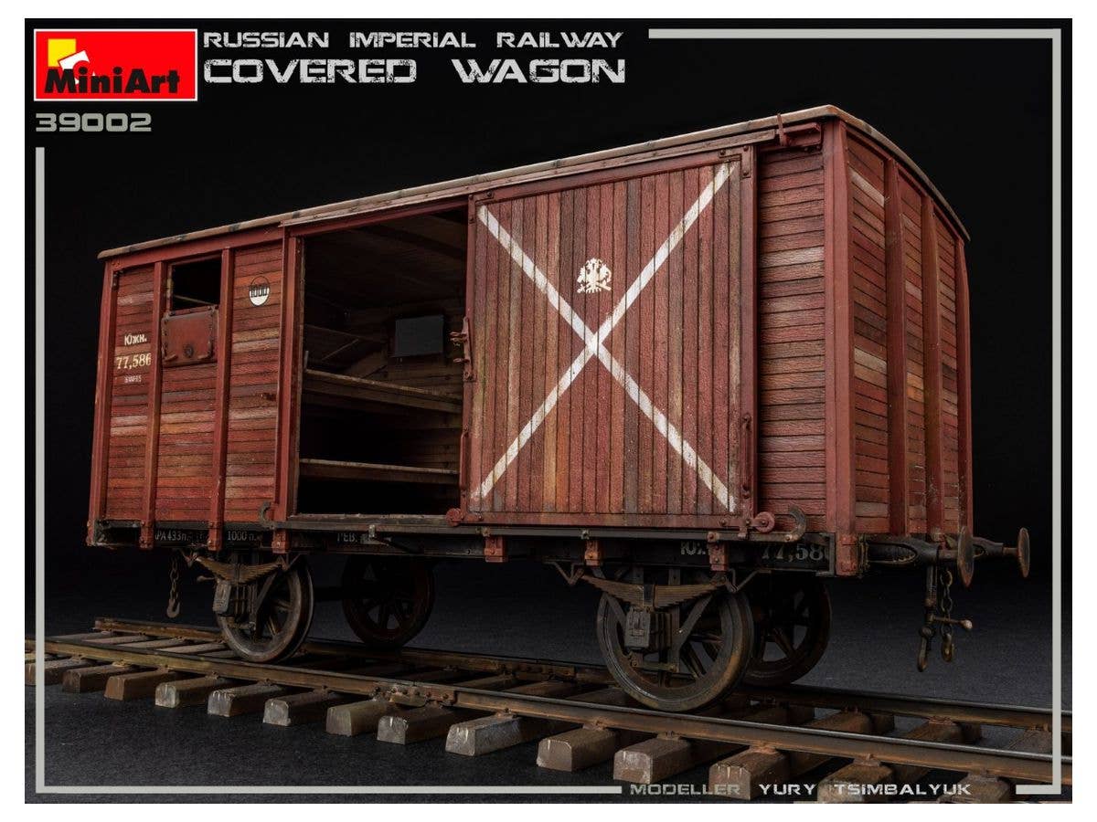 MiniArt Russian Imperial Railway Covered Wagon | 4820183313126
