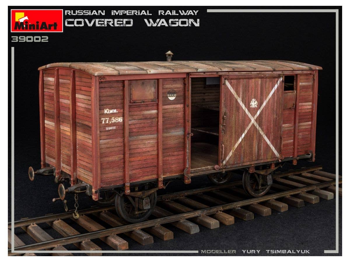 MiniArt Russian Imperial Railway Covered Wagon | 4820183313126