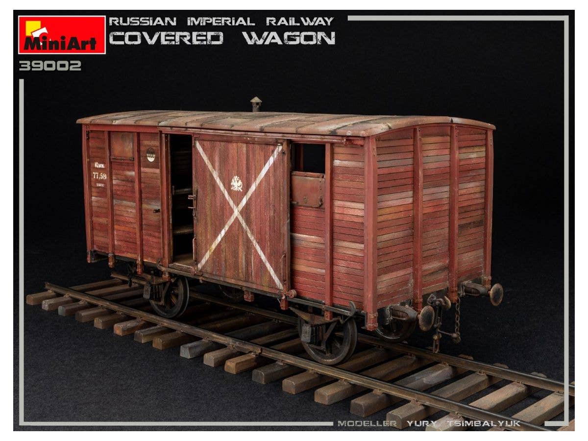 MiniArt Russian Imperial Railway Covered Wagon | 4820183313126