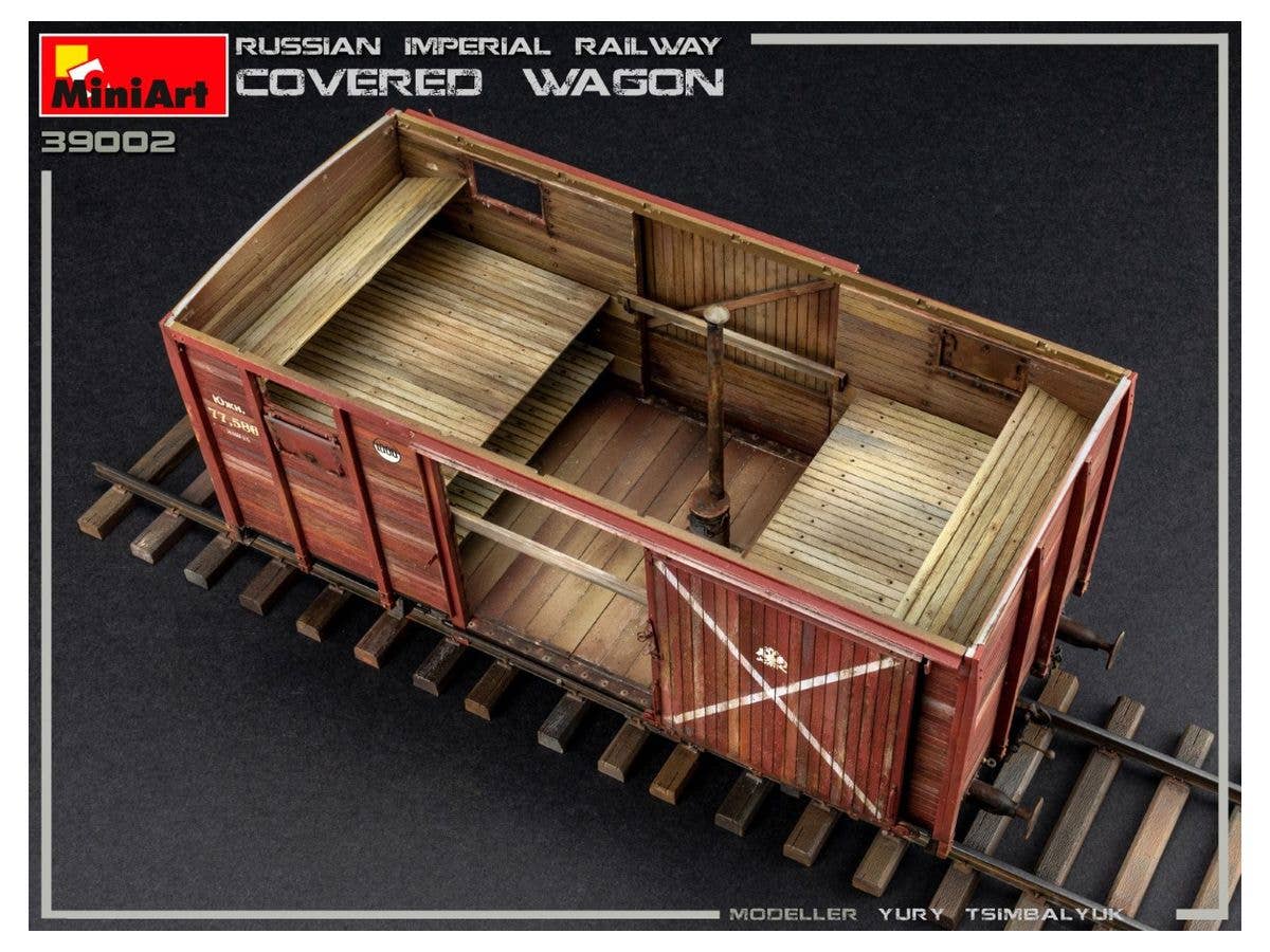 MiniArt Russian Imperial Railway Covered Wagon | 4820183313126