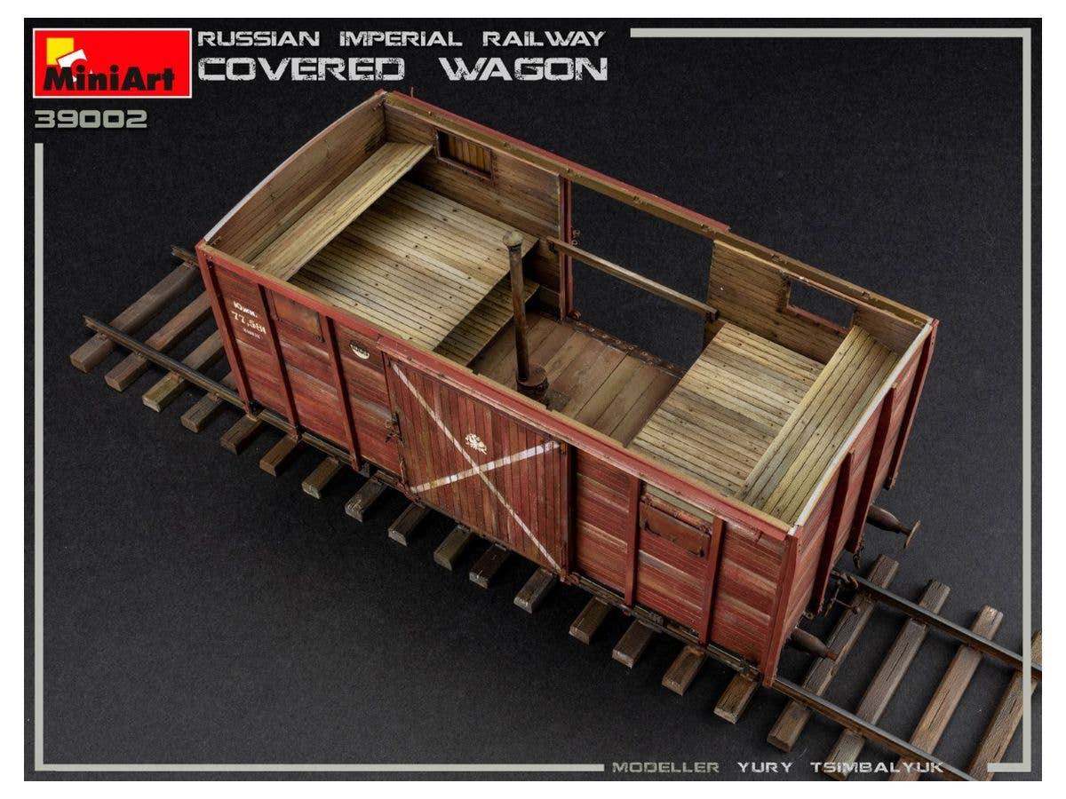 MiniArt Russian Imperial Railway Covered Wagon | 4820183313126