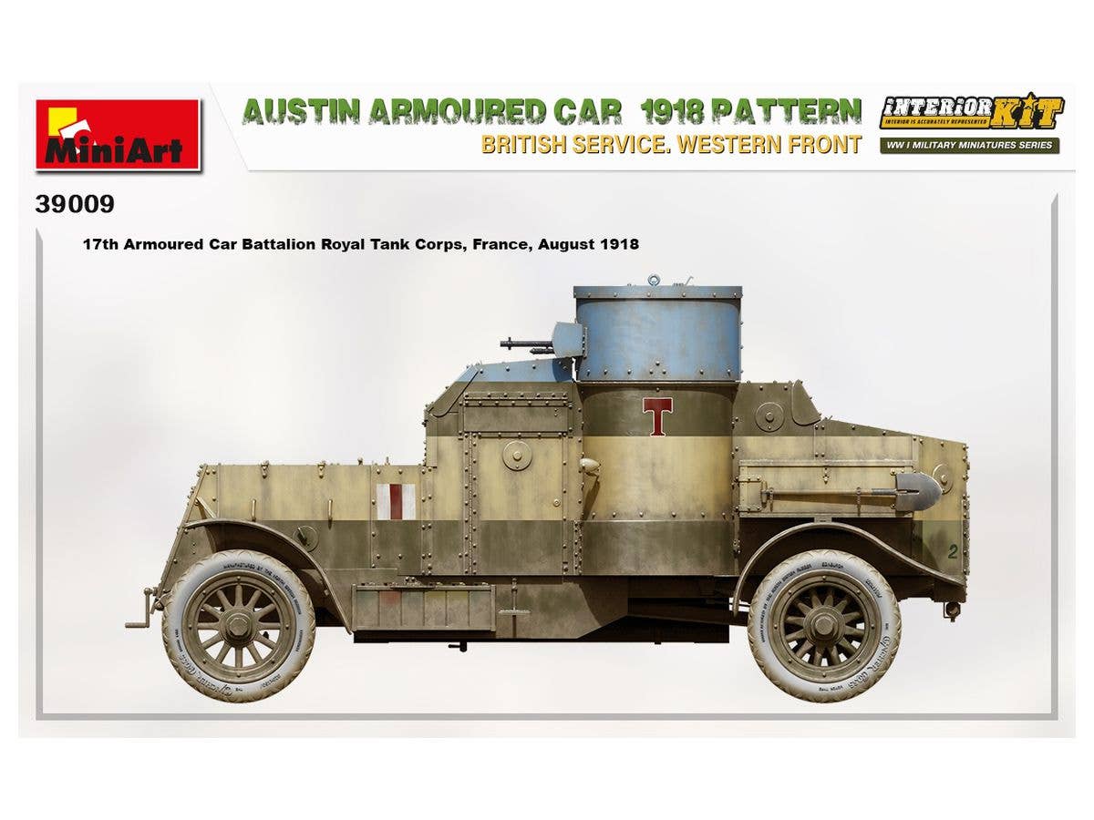 MiniArt 1/35 Austin Armoured Car 1918 Pattern. British Service. Western Front . Interior Kit | 4820183313591