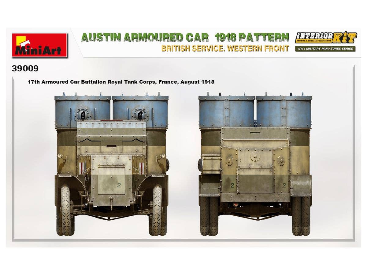MiniArt 1/35 Austin Armoured Car 1918 Pattern. British Service. Western Front . Interior Kit | 4820183313591