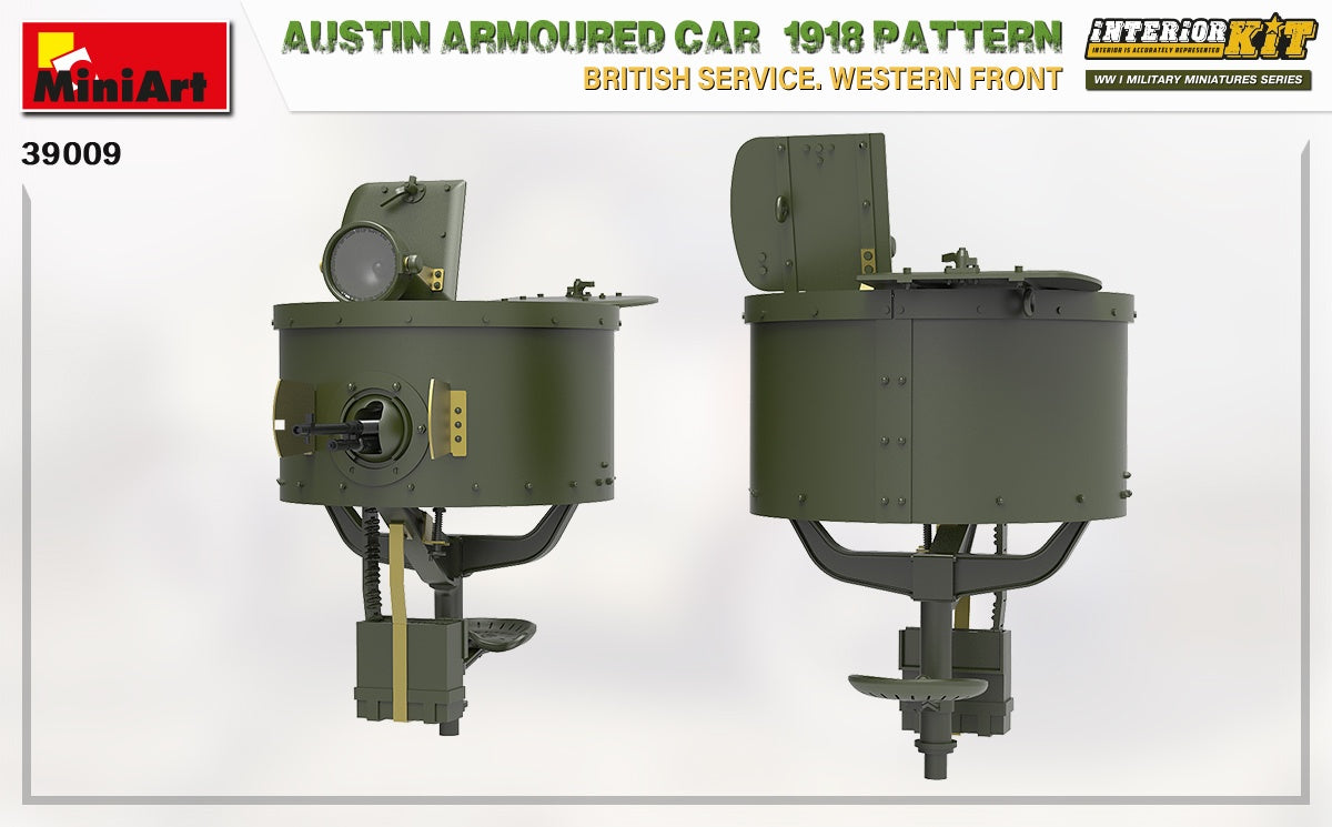 MiniArt 1/35 Austin Armoured Car 1918 Pattern. British Service. Western Front . Interior Kit | 4820183313591