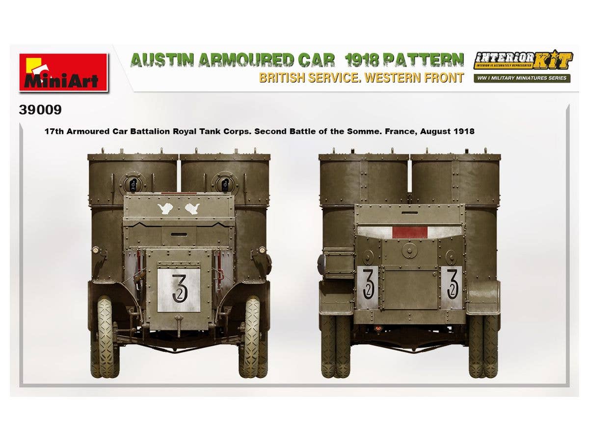 MiniArt 1/35 Austin Armoured Car 1918 Pattern. British Service. Western Front . Interior Kit | 4820183313591