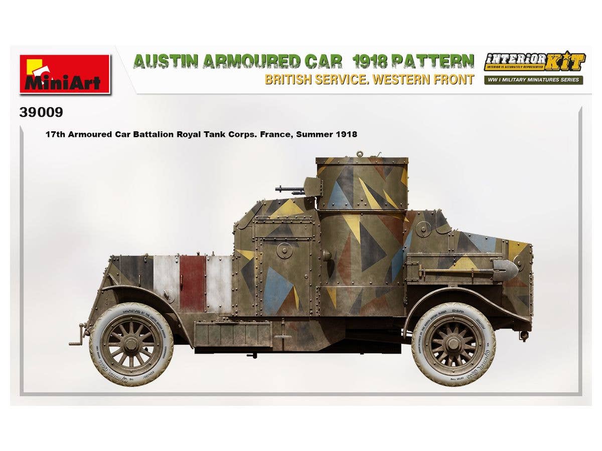 MiniArt 1/35 Austin Armoured Car 1918 Pattern. British Service. Western Front . Interior Kit | 4820183313591