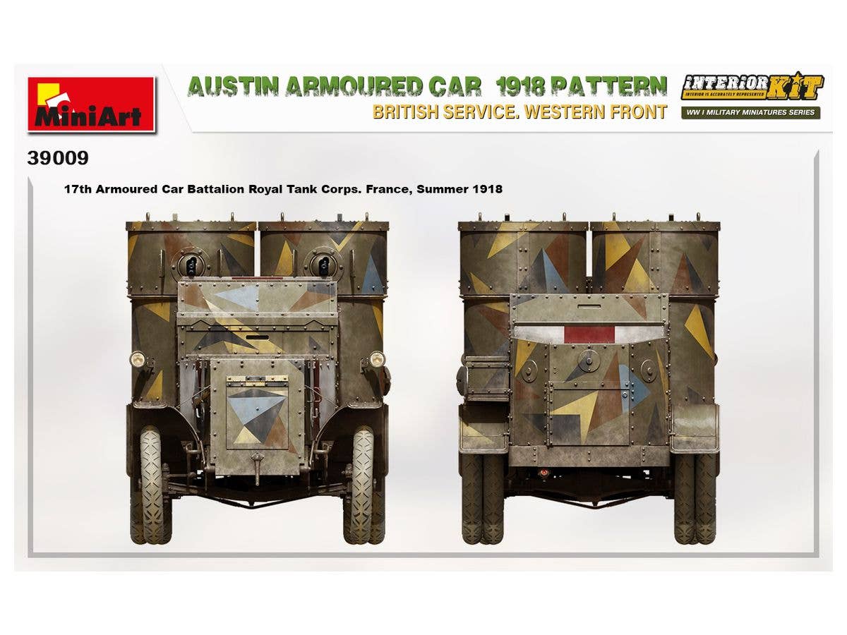 MiniArt 1/35 Austin Armoured Car 1918 Pattern. British Service. Western Front . Interior Kit | 4820183313591