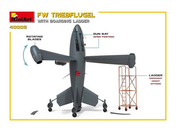 MiniArt 1/35 Focke Wulf Triebflugel with Boarding Ladder | 4820183312747