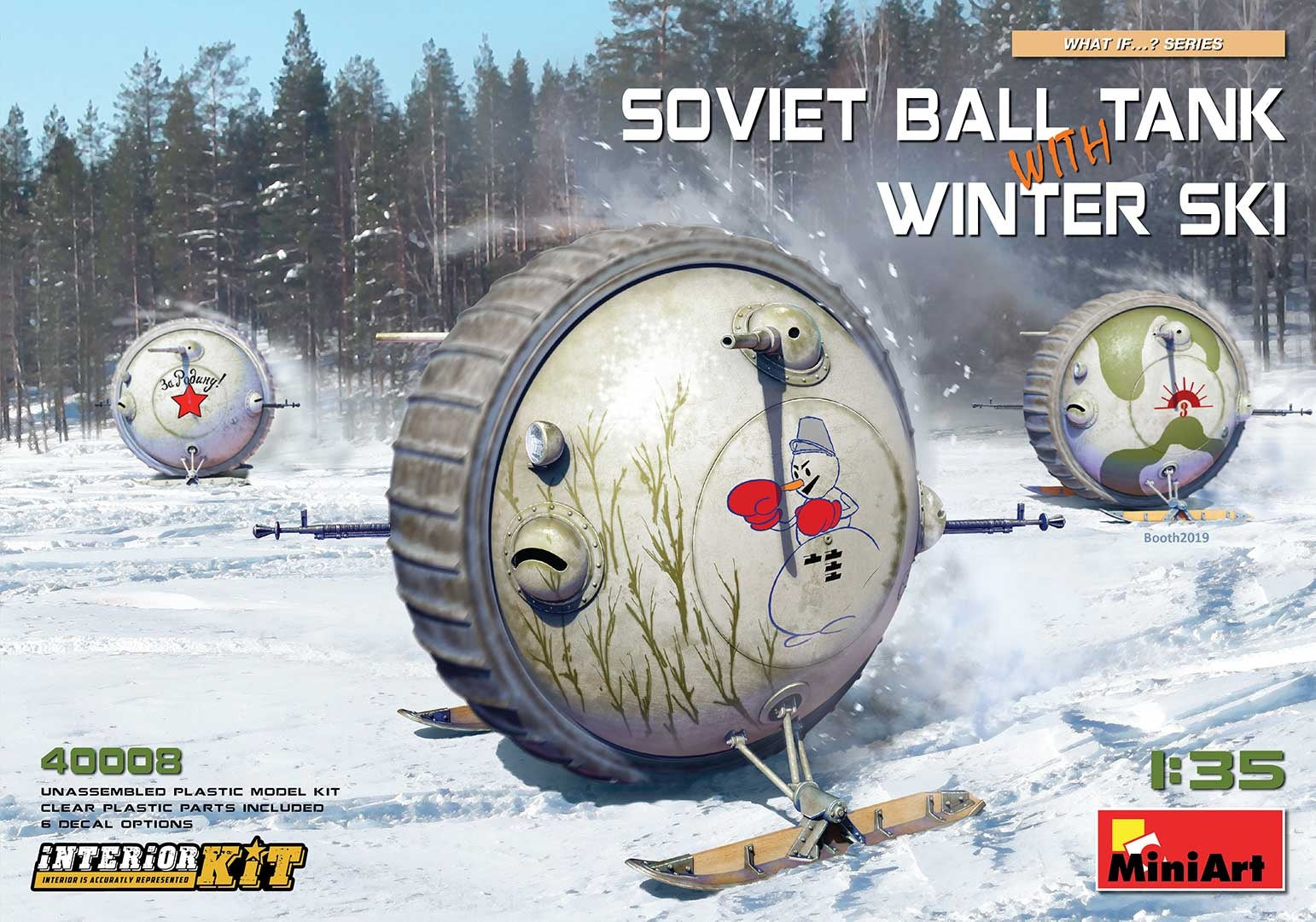MiniArt 1/35 Soviet Ball Tank with Winter Ski. Interior Kit | 4820183312242