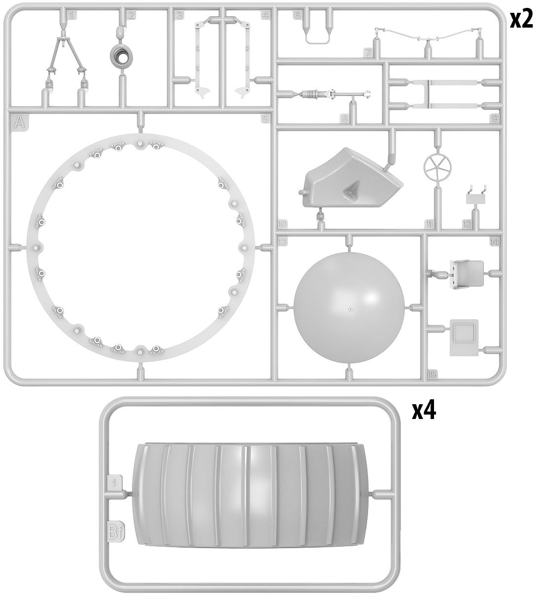 MiniArt 1/35 Soviet Ball Tank with Winter Ski. Interior Kit | 4820183312242