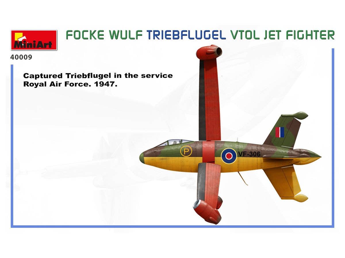 MiniArt 1/35 Focke Wulf Triebflugel (VTOL) Jet Fighter | 4820183313119