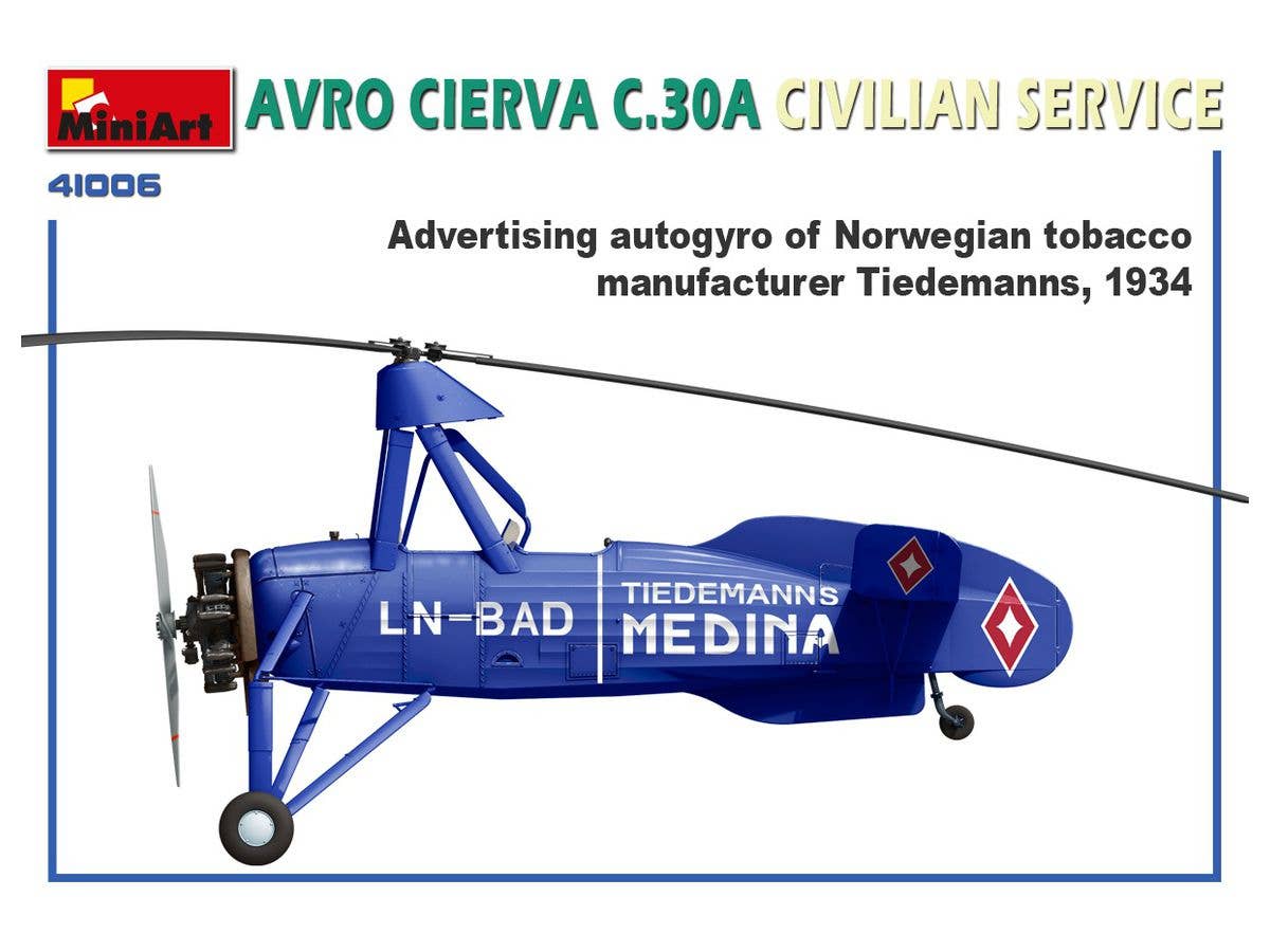 MiniArt Avro Cierva C.30A Civilian Service | 4820183312532