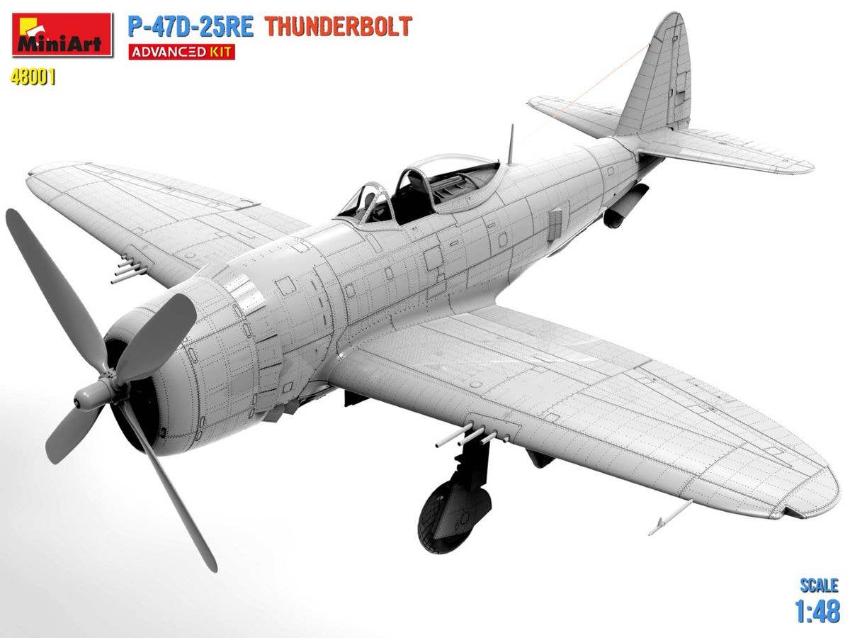 MiniArt 1/48 P-47D-25RE Thunderbolt Advanced Kit | 5905937497259