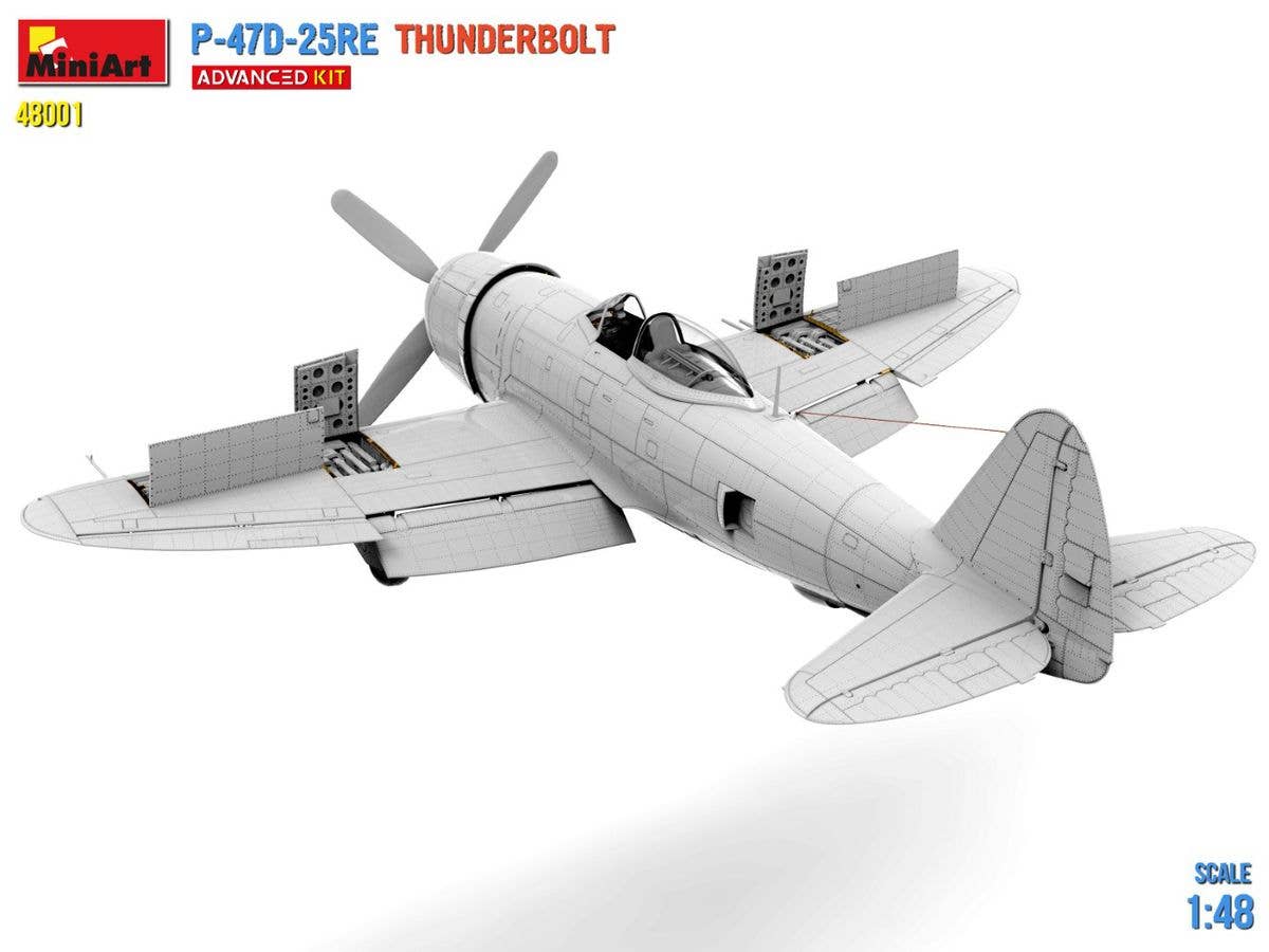 MiniArt 1/48 P-47D-25RE Thunderbolt Advanced Kit | 5905937497259