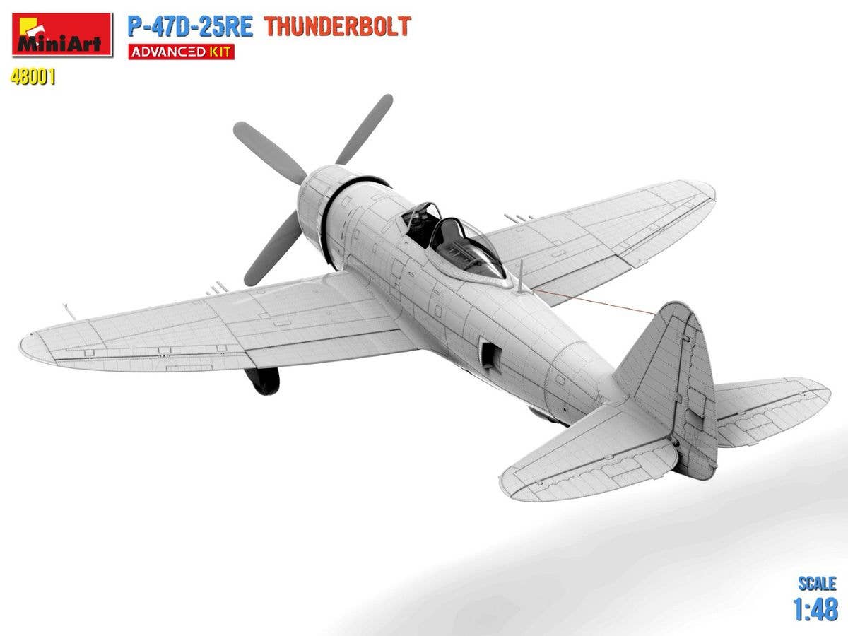 MiniArt 1/48 P-47D-25RE Thunderbolt Advanced Kit | 5905937497259