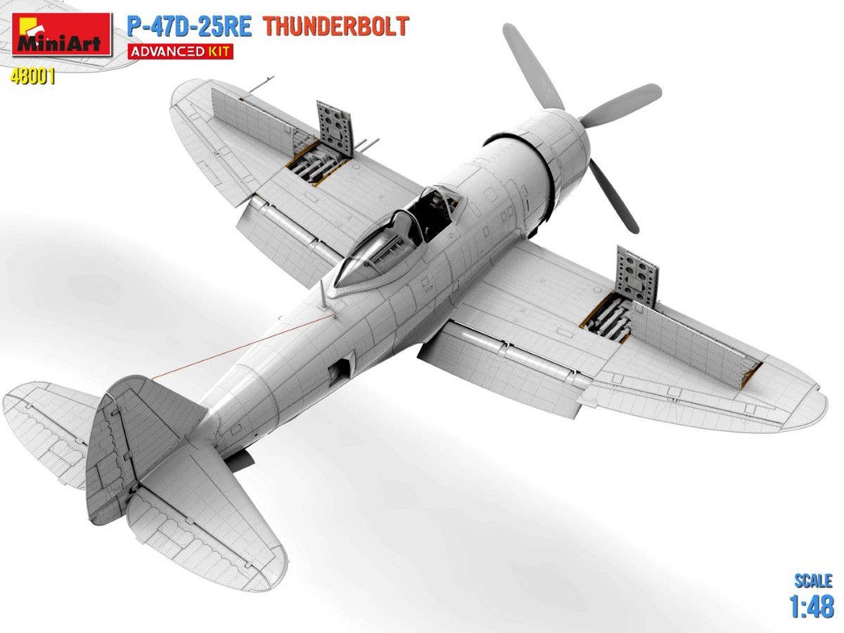 MiniArt 1/48 P-47D-25RE Thunderbolt Advanced Kit | 5905937497259