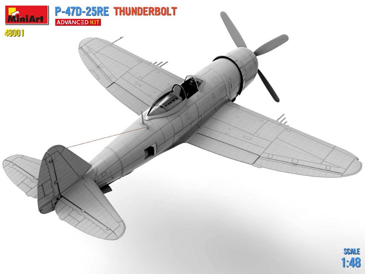 MiniArt 1/48 P-47D-25RE Thunderbolt Advanced Kit | 5905937497259
