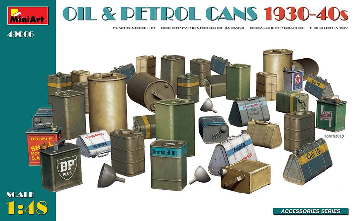MiniArt 1/48 Oil & Petrol Cans 1930-40s | 5905090346487