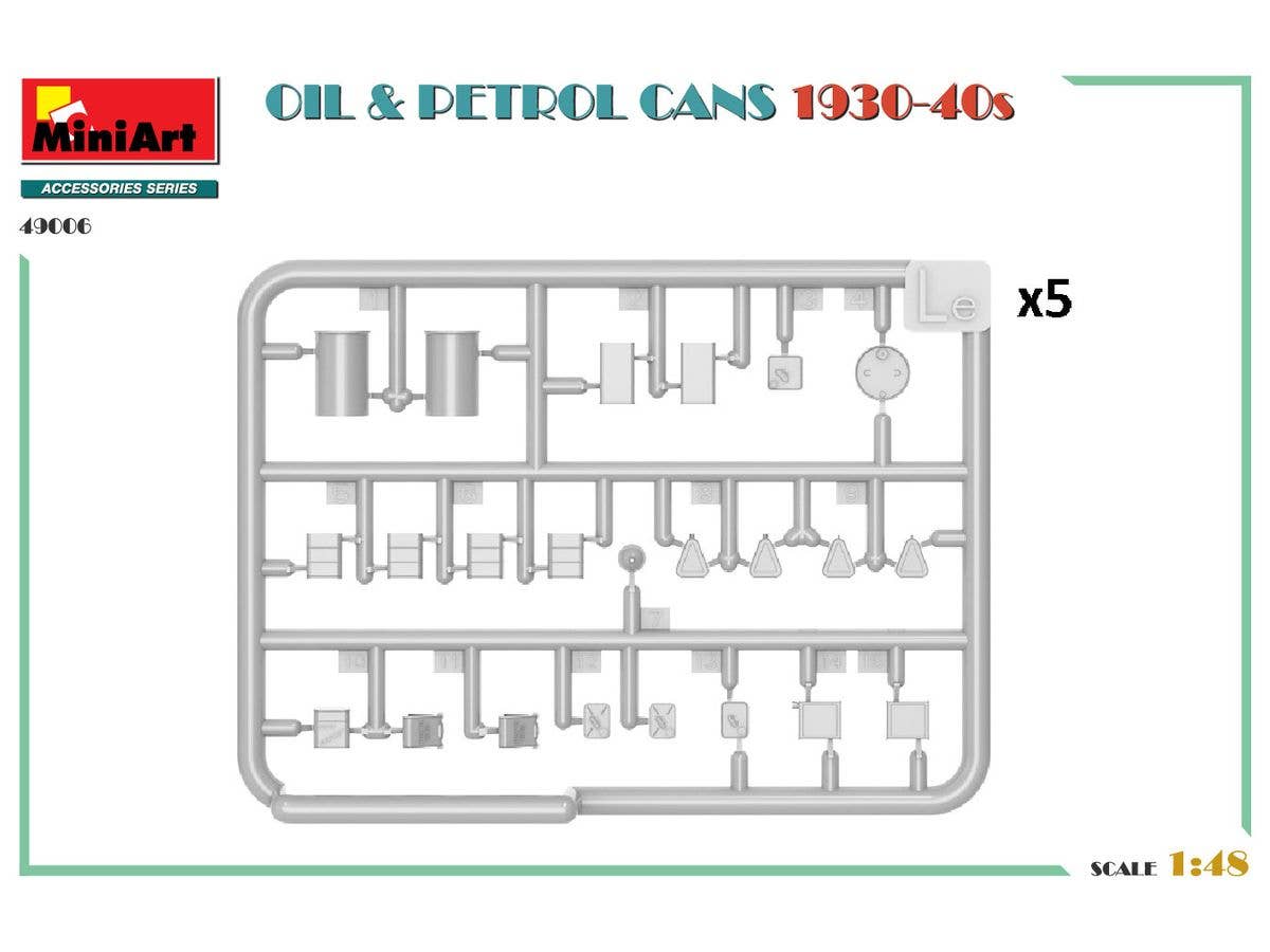 MiniArt 1/48 Oil & Petrol Cans 1930-40s | 5905090346487