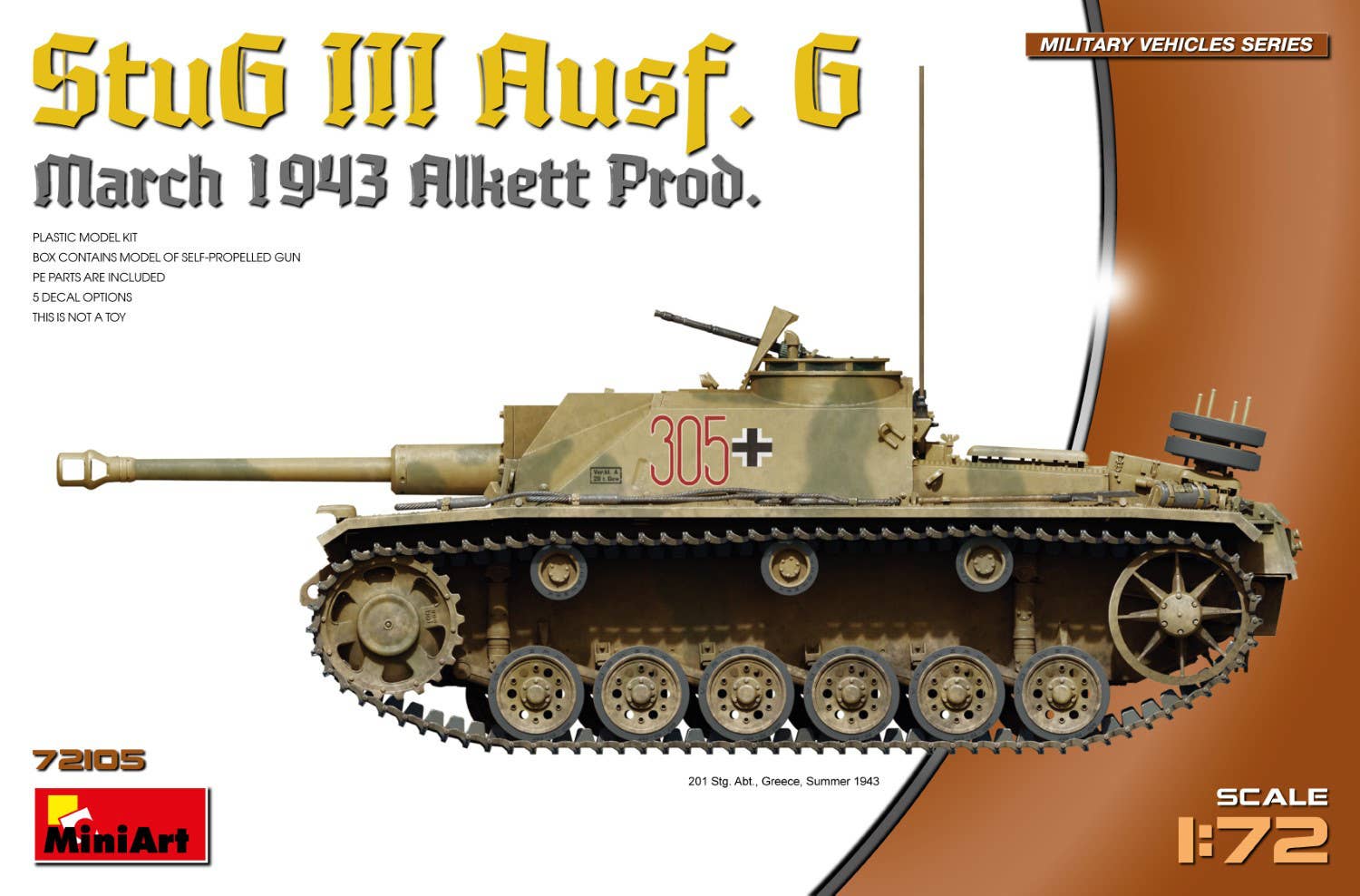 MiniArt 1/72 StuG III Ausf. G March 1943 Alkett Prod. | 5905937497426
