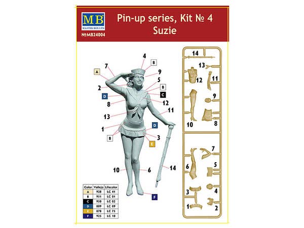 MASTER BOX 1/24 Pin-up series, Kit No. 4. Suzie | 4820113081354