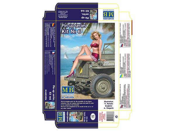 MASTER BOX 1/24 Pin-up series, Kit No. 6. Samantha | 4820113081378