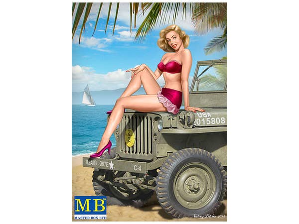 MASTER BOX 1/24 Pin-up series, Kit No. 6. Samantha | 4820113081378