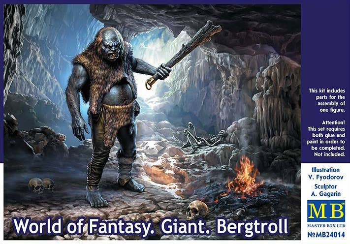 MASTER BOX 1/24 World of Fantasy. Giant. Bergtroll | 4820113081439