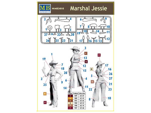 MASTER BOX 1/24 Marshal Jessie | 4820113081491