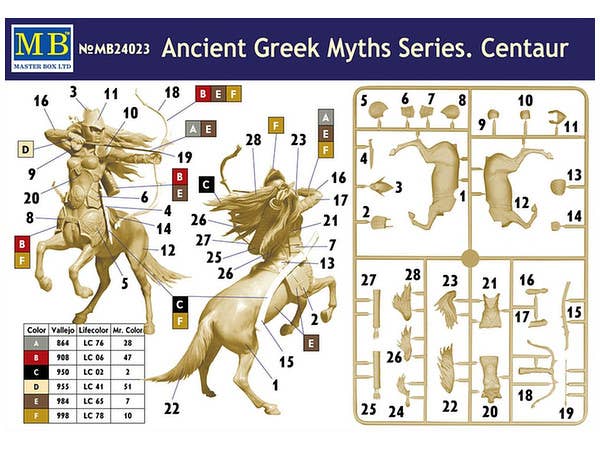 MASTER BOX 1/24 Ancient Greek Myths Series. Centaur | 4820113081699