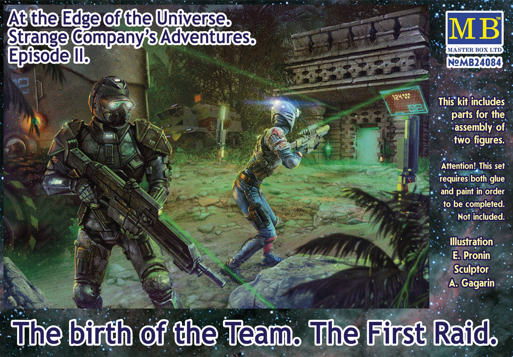 MASTER BOX 1/24 "At the Edge of the Universe. Strange Company’s adventures. Episode II. The birth of the Team. The First Raid" | 4820113082634