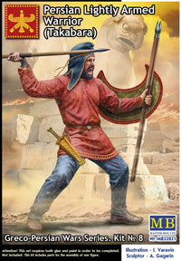 MASTER BOX 1/32 Greco-Persian Wars Series. Kit No 8. Persian Lightly Armed Warrior (Takabara) | 4820113082825