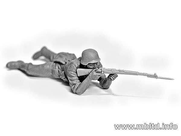 MASTER BOX 1/35 German Infantry Defense, Eastern Front Battle Series, Kit No.1 | 4820113080678